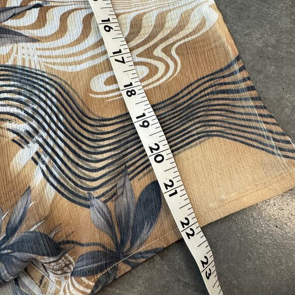 Vintage Y2K Palm Tree Sheer Fairy Summer Vacation Floral Women Small - Picture 5 of 5